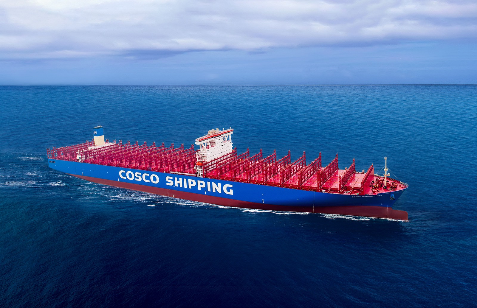 COSCO Shipping vessel at sea.